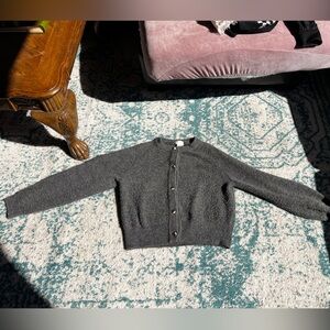 H&M Gray Button-Up Cardigan